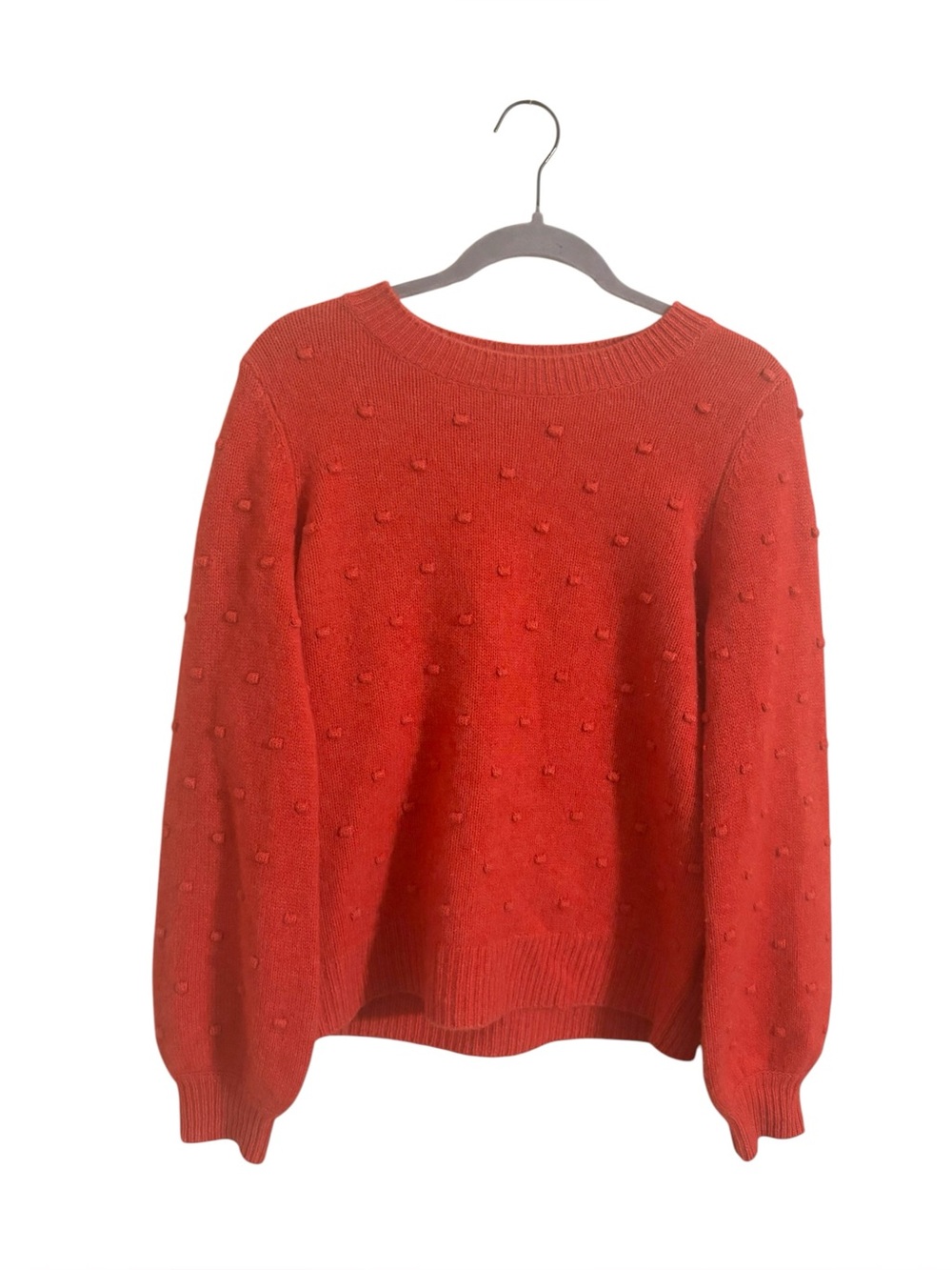 Rachel Zoe Pink Red 2â Ply Cashmere Pullover Sweater Medium